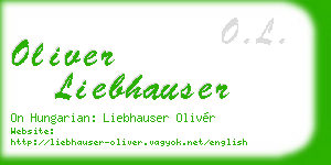oliver liebhauser business card